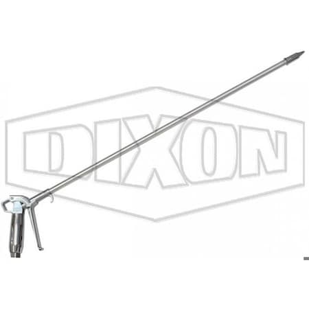 Dixon High Volume Typhoon Blow Gun, 125 psi Working, 1/4 in Thread, Aluminum, Domestic TYP2501-24